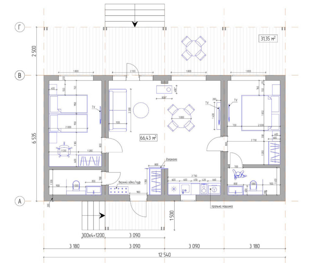 План будинку