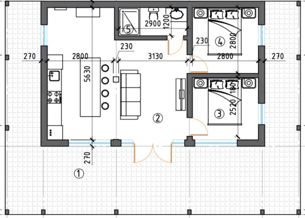 План будинку