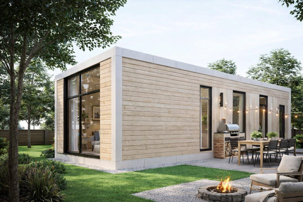 Сучасний модульний будинок для постійного життя Base 45